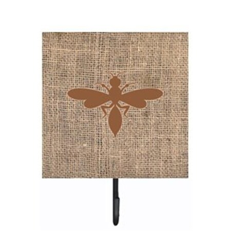 Carolines Treasures Wasp Burlap and Brown Leash Or Key Holder BB1054-BL-BN-SH4